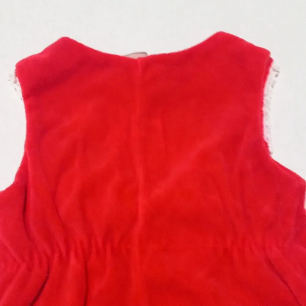 Vtg Baby Togs Christmas Corduroy Overalls-Size 6-9 Months-Reindeer-Elastic Legs